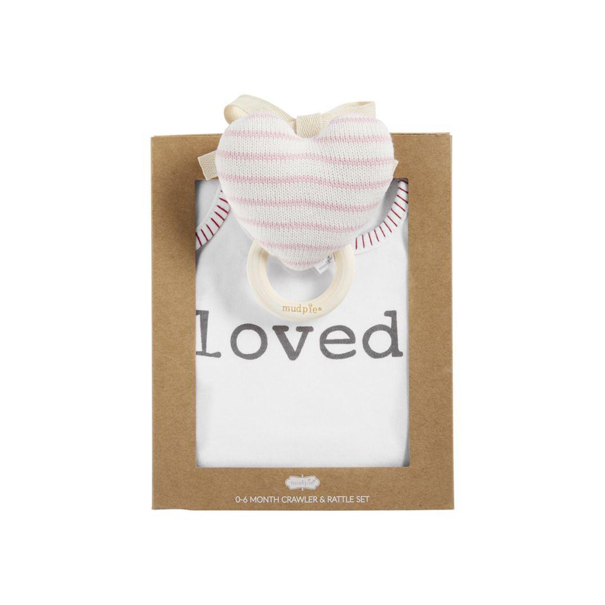 Mudpie-Heart Knit Rattle Gift Set-10190228-Legacy Toys