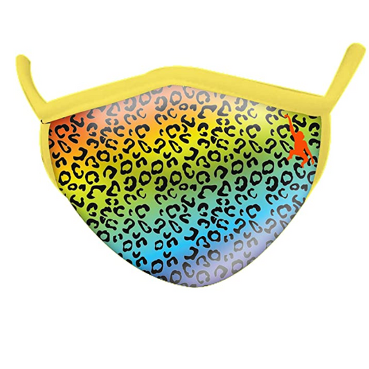 XYZ Toys-Mask Adult Size Rainbow Cheetah Wild Smiles-25996-Legacy Toys