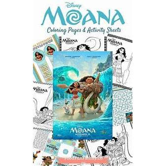 XYZ Toys-Moana Activity Book Coloring Book-GW-66378SD48-Legacy Toys