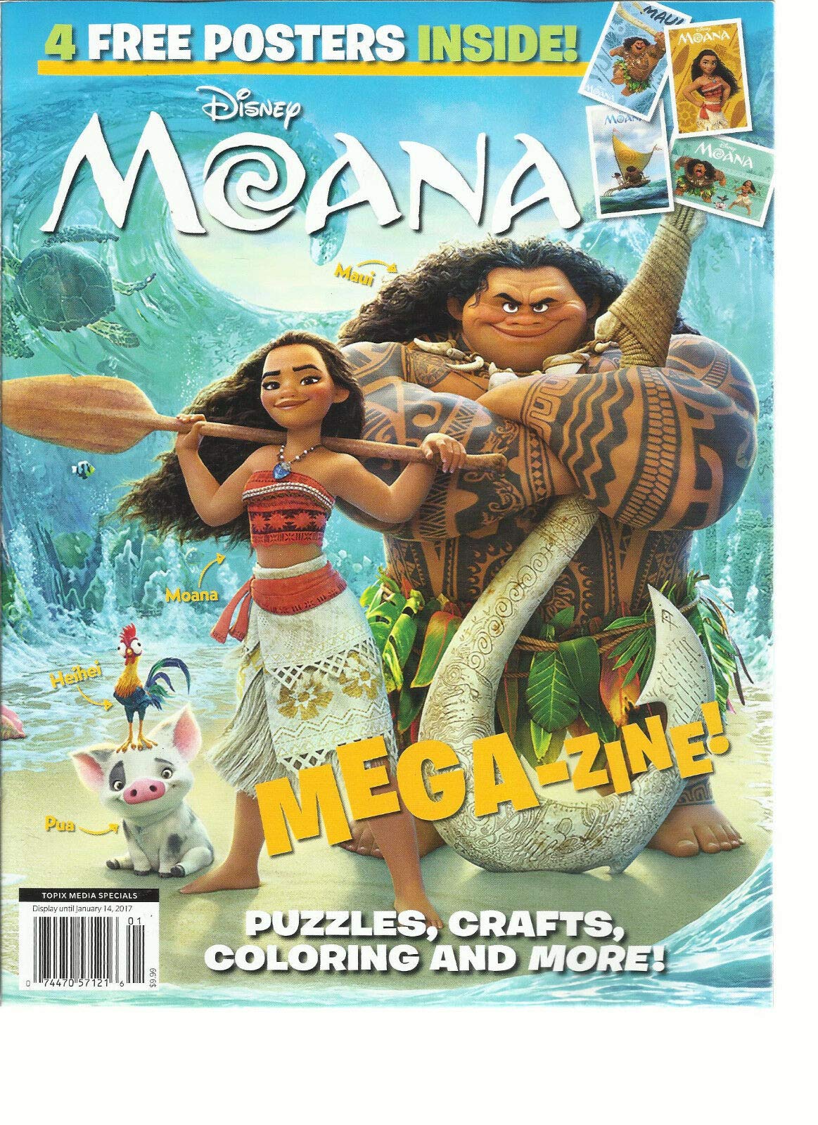 XYZ Toys-Moana Activity Book Coloring Book-GW-66378SD48-Legacy Toys