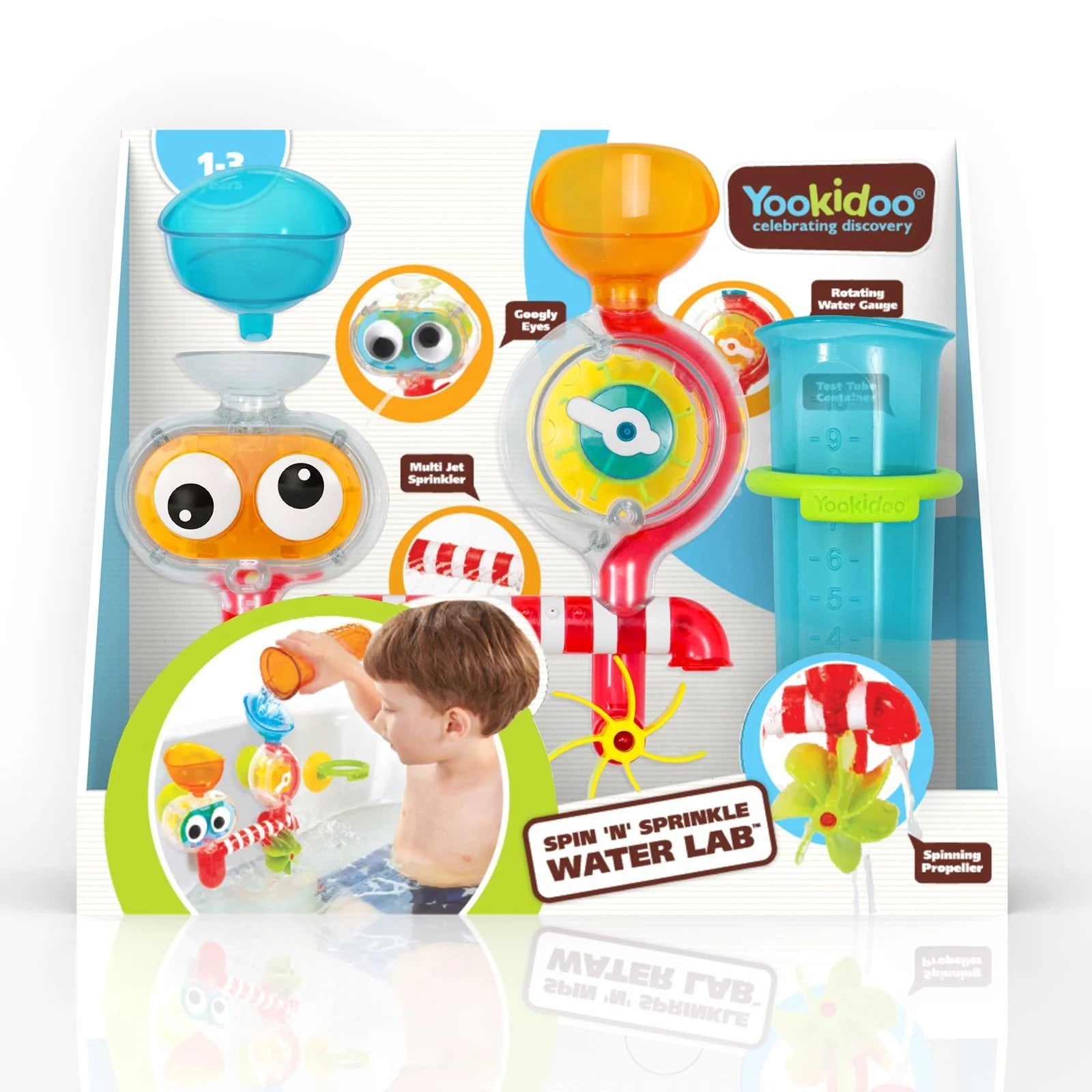 Yookidoo-Spin 'N' Sprinkle Water Lab-40203-Legacy Toys